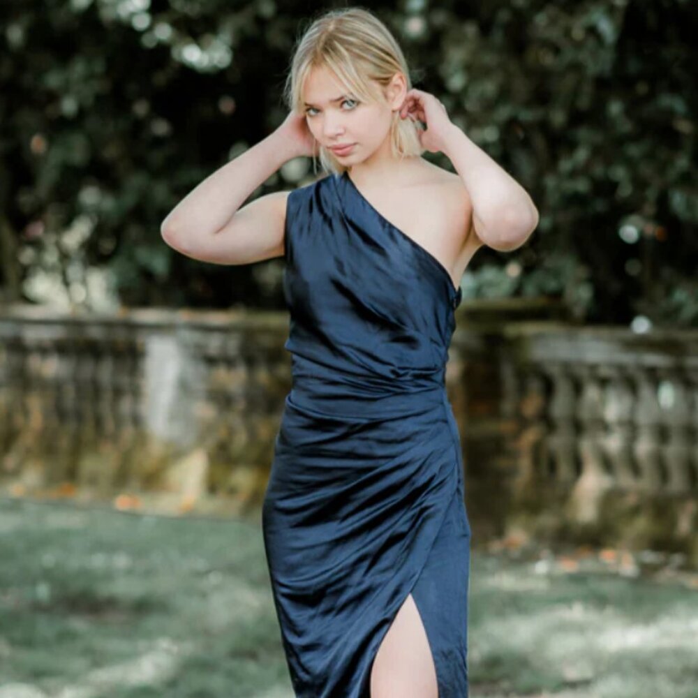 Elliatt Cassini One Shoulder Asymmetrical Dress- Size Small
